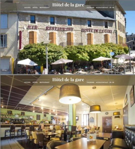 Hotel De La Gare Sévérac-le-Château Exteriör bild